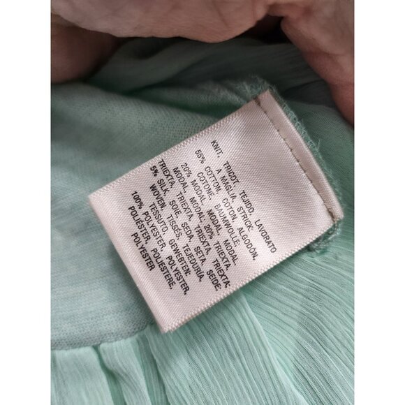 Anthropologie Knitted & Knotted Cardigan Womens XS Mint Green Button Up Casual - Picture 7 of 11